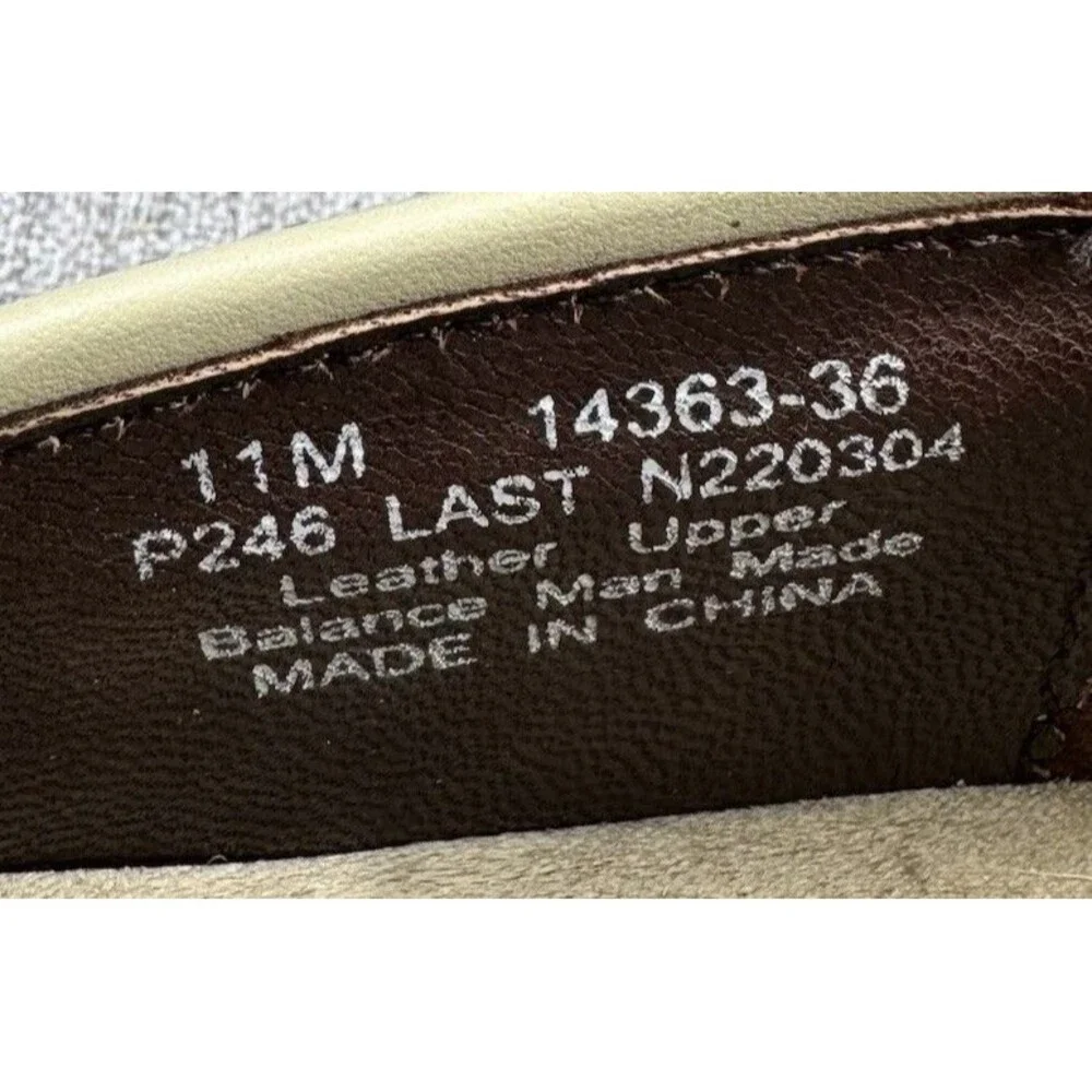 Drew Mary Jane Shoes Women's 11 M Brtan Slip On Leather Adjustable - Picture 7 of 9